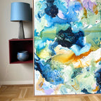 Panorama #1, i egetræsramme (140x140 cm)