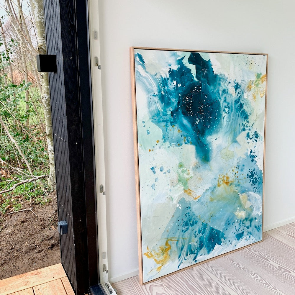 Fly - 120x150 cm - i egetræsramme