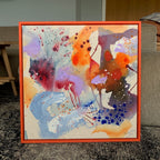 Colour scape #5 - 50x50 cm - orange ramme