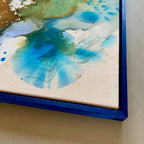 Colour scape #2 - 50x50 cm - blå ramme