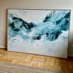 Soft #5 - 130x180 cm - i egetræsramme