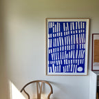 Ultramarine #2 - 111x83 cm - i egetræsramme