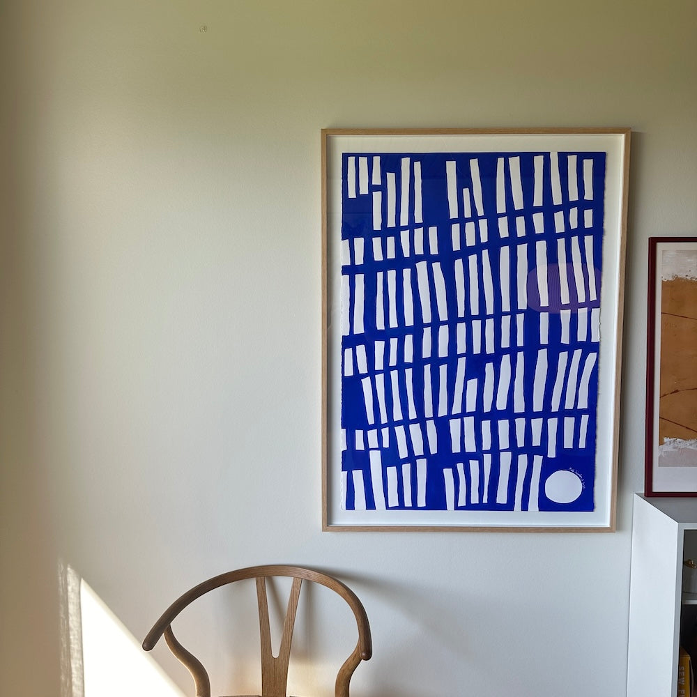 Ultramarine #2 - 111x83 cm - i egetræsramme