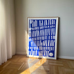 Ultramarine #2 - 111x83 cm - i egetræsramme