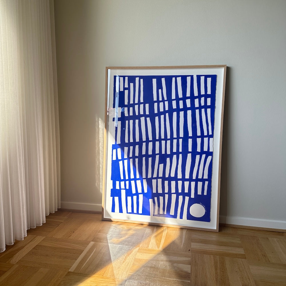 Ultramarine #2 - 111x83 cm - i egetræsramme