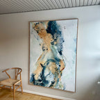 Soft #7 - 130x180 cm - i egetræsramme