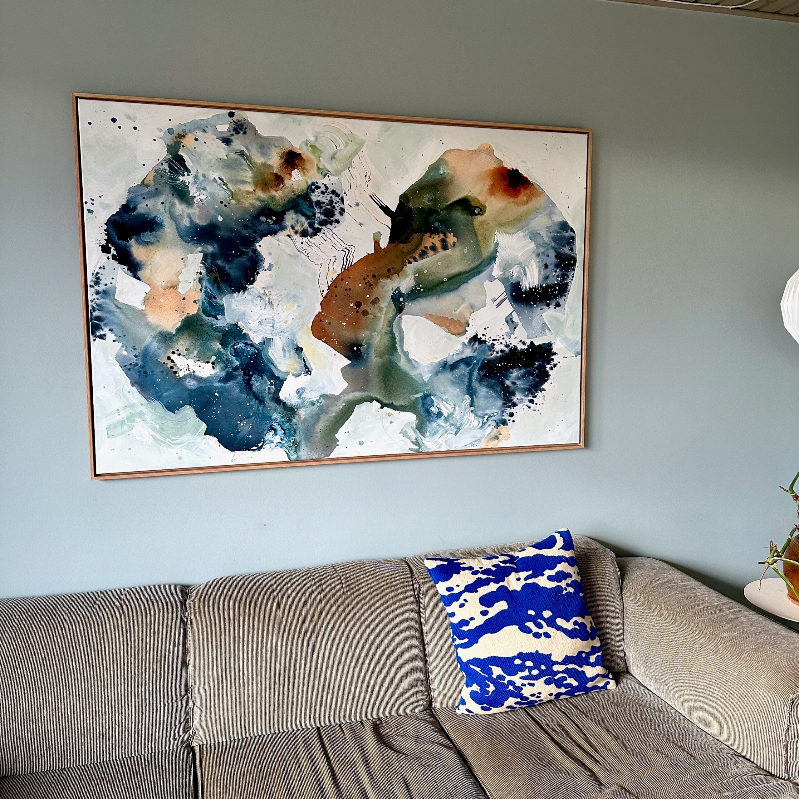 Soft #6 - 100x150 cm - i egetræsramme