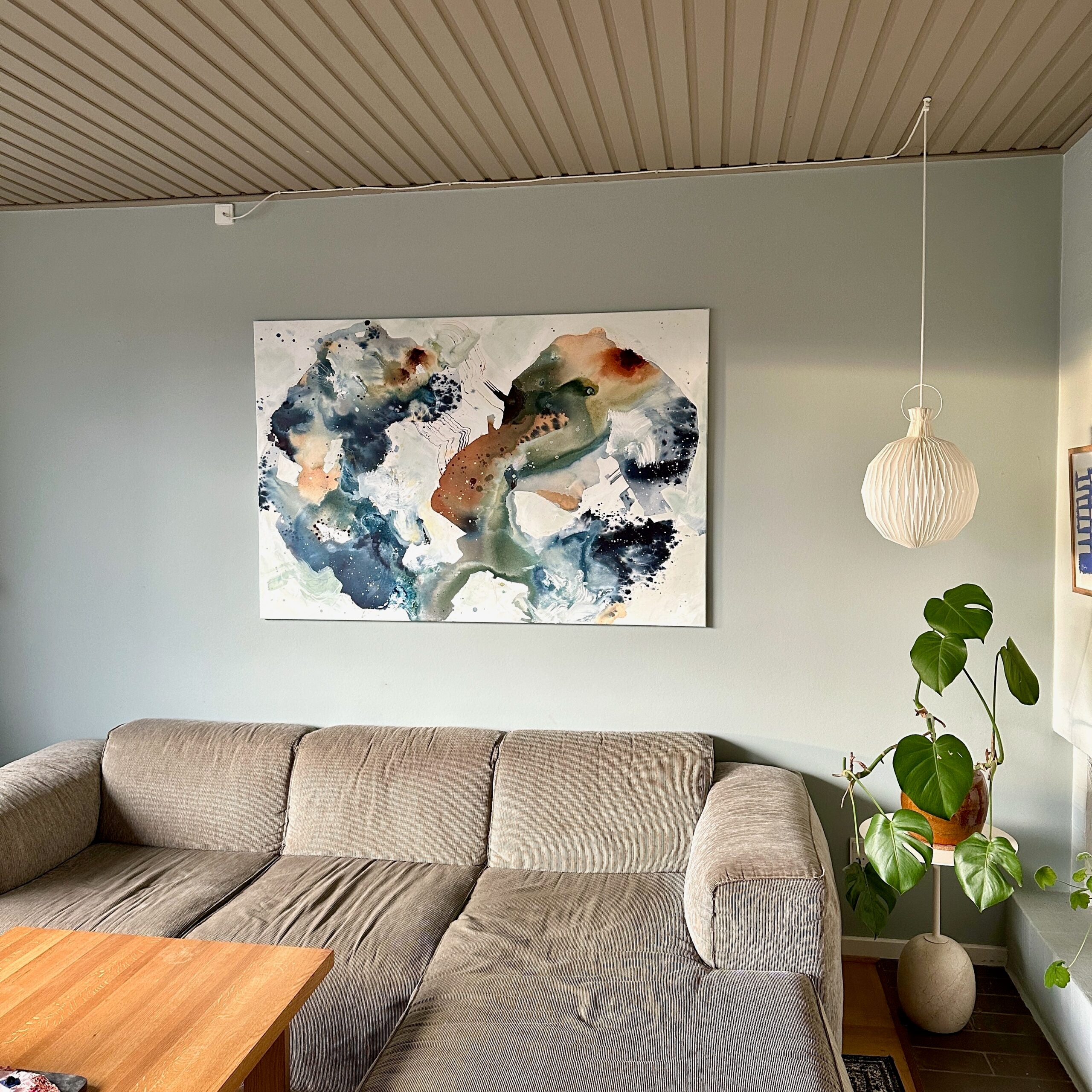 Soft #6 - 100x150 cm - i egetræsramme