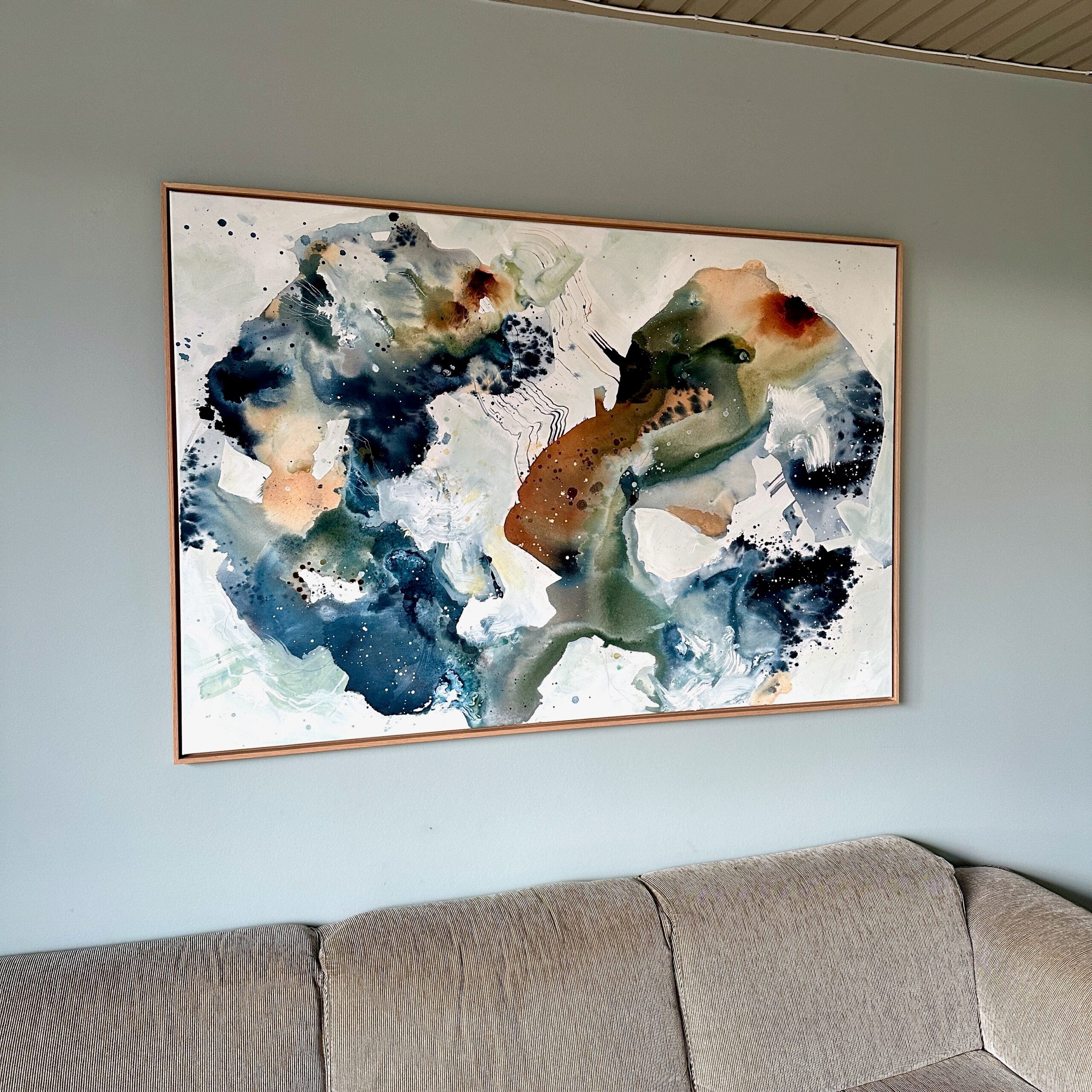 Soft #6 - 100x150 cm - i egetræsramme