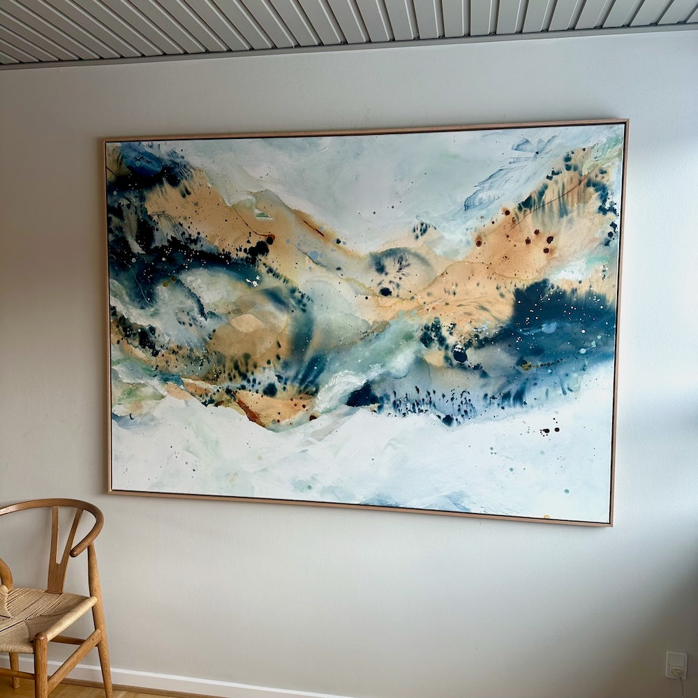 Soft #7 - 130x180 cm - i egetræsramme