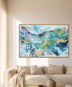 Soft #12 - 100x150 cm - i egetræsramme