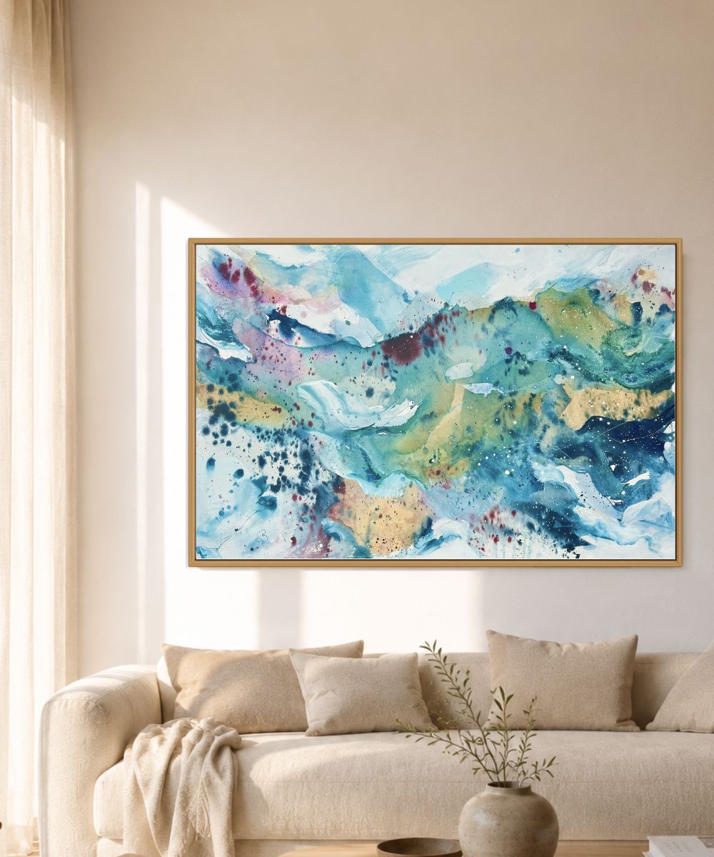 Soft #12 - 100x150 cm - i egetræsramme