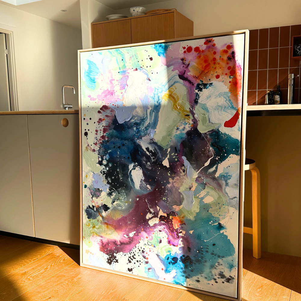 Panorama #3, i egetræs-ramme (90x120 cm)