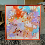 Colour scape #6 - 50x50 cm - orange ramme
