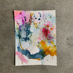 Tonight's the night - papirmaleri - 32x24 cm