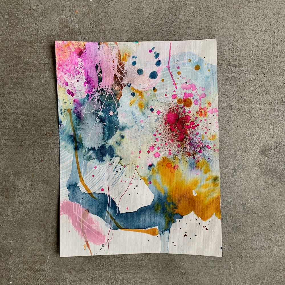 Tonight's the night - papirmaleri - 32x24 cm