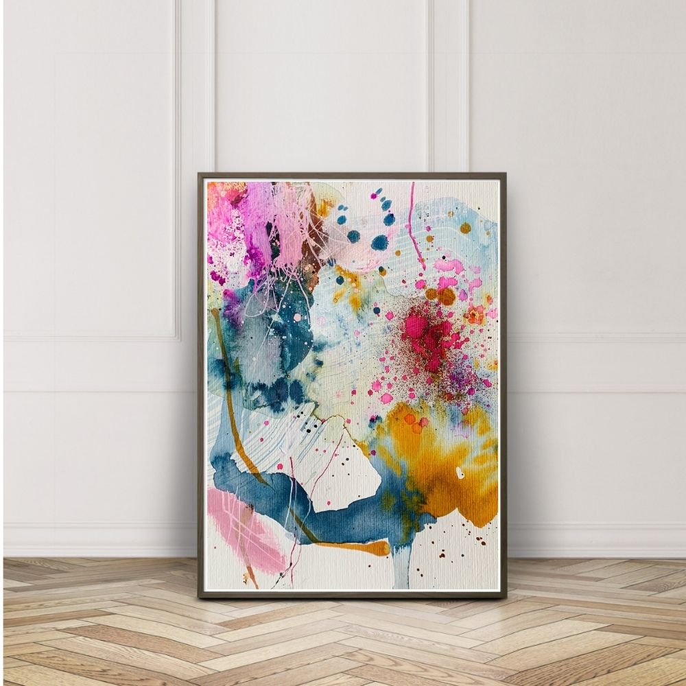 Tonight's the night - papirmaleri - 32x24 cm