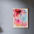 One for the team - papirmaleri - 32x24 cm