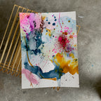 Tonight's the night - papirmaleri - 32x24 cm