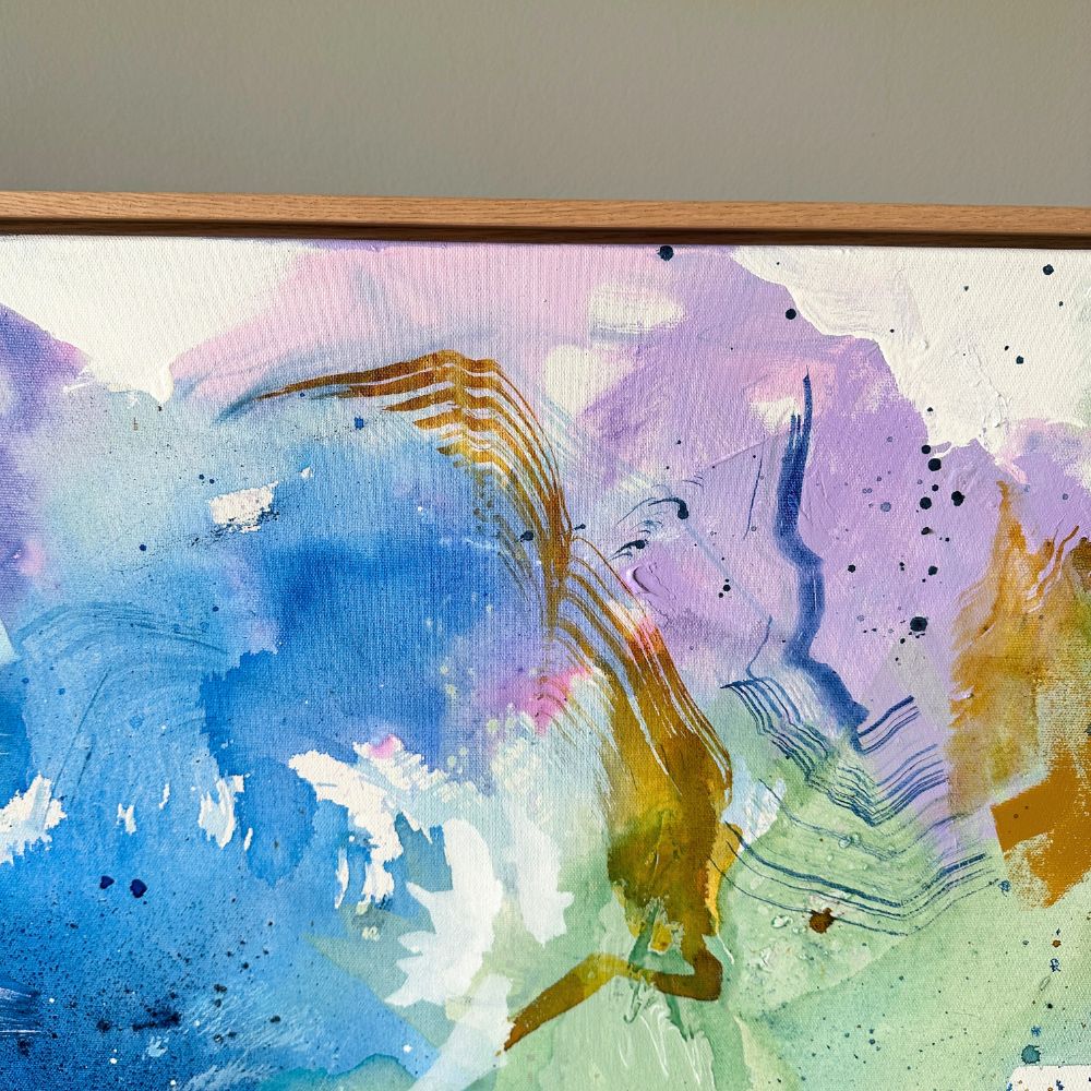 Panorama #1, i egetræsramme (140x140 cm)