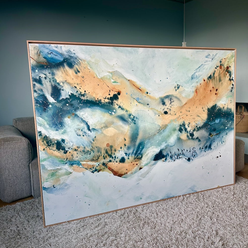 Soft #7 - 130x180 cm - i egetræsramme