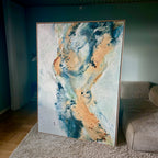 Soft #7 - 130x180 cm - i egetræsramme