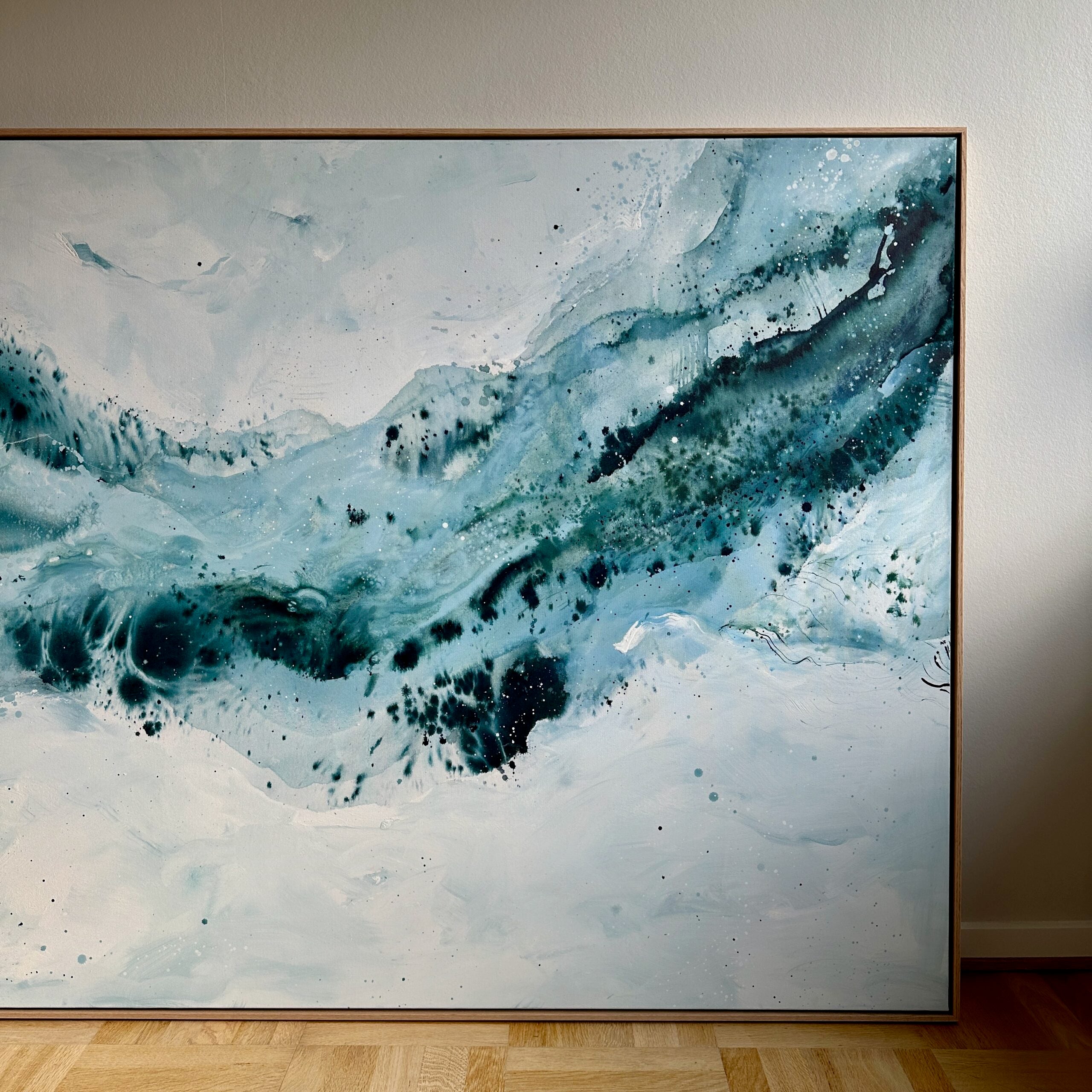 Soft #4 - 130x180 cm - i egetræsramme