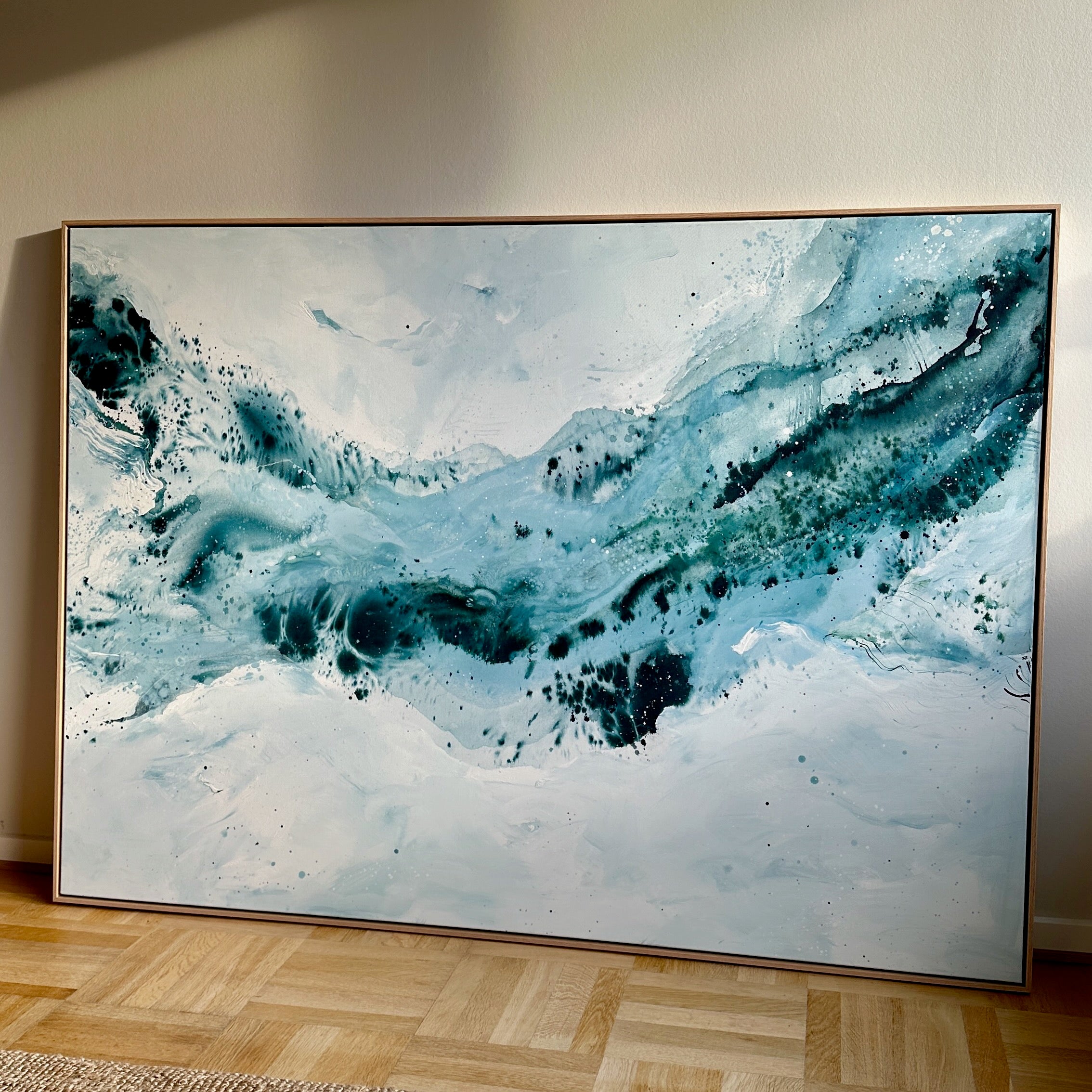 Soft #4 - 130x180 cm - i egetræsramme