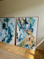 Soft #13 - 100x150 cm - i egetræsramme