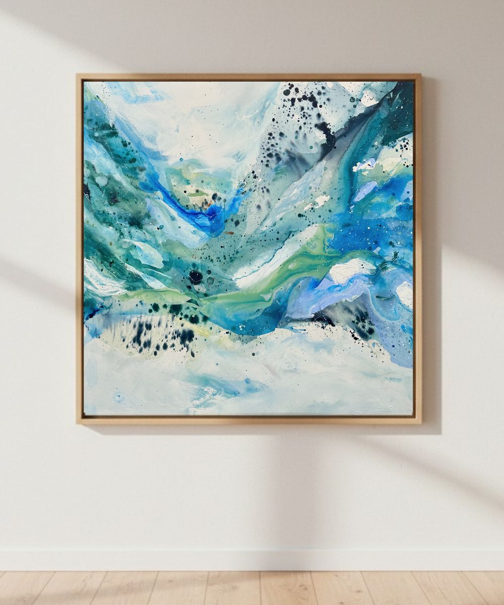 Soft #9 - 150x150 cm - i egetræsramme