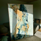 Soft #7 - 130x180 cm - i egetræsramme