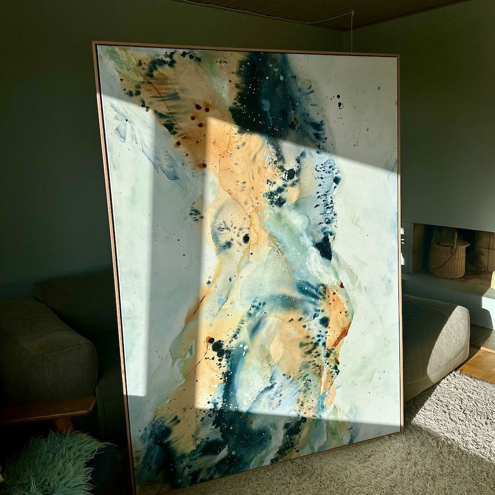 Soft #7 - 130x180 cm - i egetræsramme