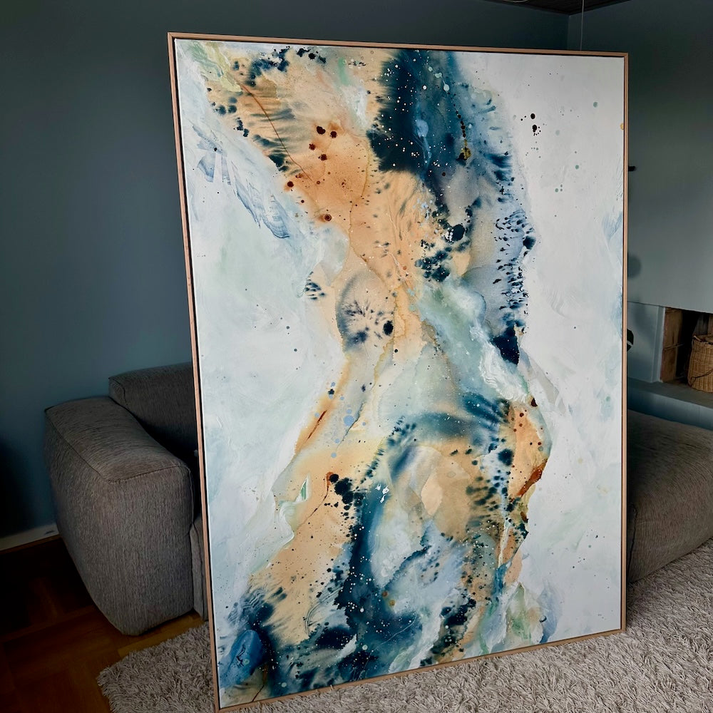 Soft #7 - 130x180 cm - i egetræsramme
