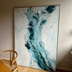 Soft #4 - 130x180 cm - i egetræsramme