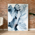 Monochrome #2 - 120x160 cm - med egetræsramme