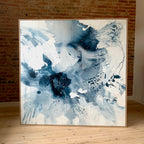 Monochrome #1 - 150x150 cm - med egetræsramme