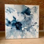 Monochrome #1 - 150x150 cm - med egetræsramme