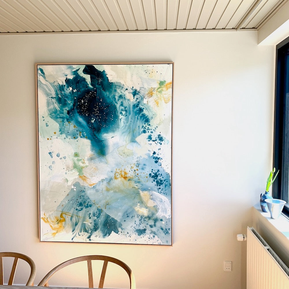Fly - 120x150 cm - i egetræsramme