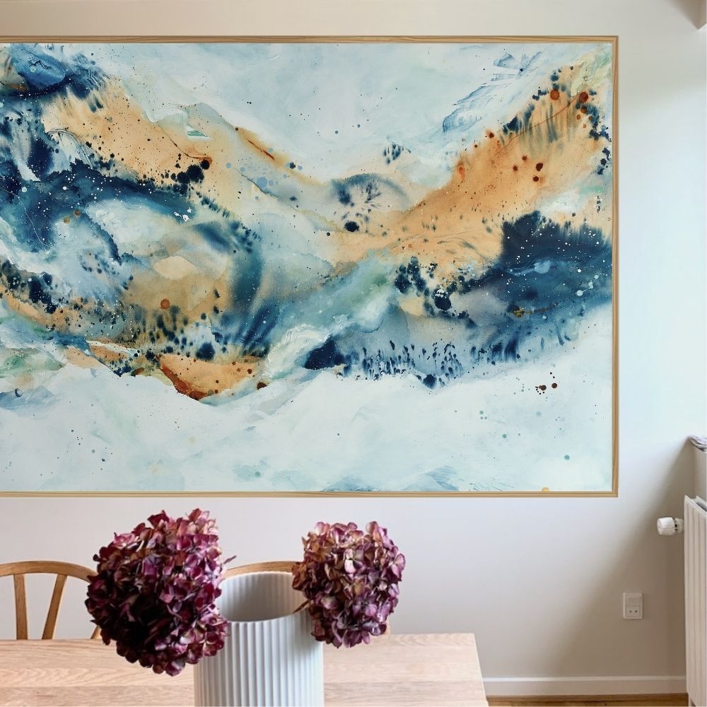 Soft #7 - 130x180 cm - i egetræsramme