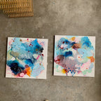 In process #1 og #2 - 50x50 cm (to malerier)
