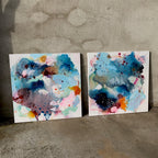 In process #1 og #2 - 50x50 cm (to malerier)