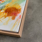 Abstraction #1 - 60x60 cm - m. egetræsramme