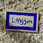 Langsom... - originalt papirværk - 31,5 x 19 cm - egetræsramme/ART-glas