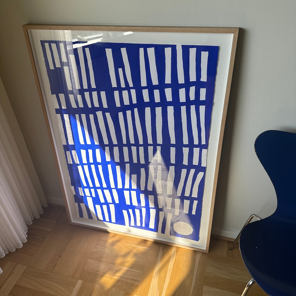 Ultramarine #2 - 111x83 cm - i egetræsramme